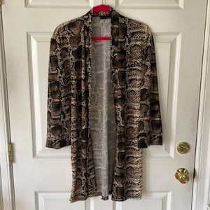 Snakeskin cardigan